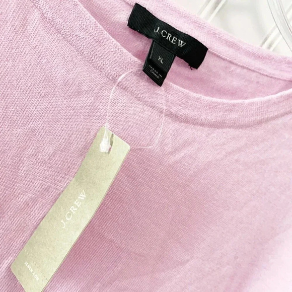 J. Crew Merino Zip-Shoulder Sweater in Lilac New! - Picture 4 of 6